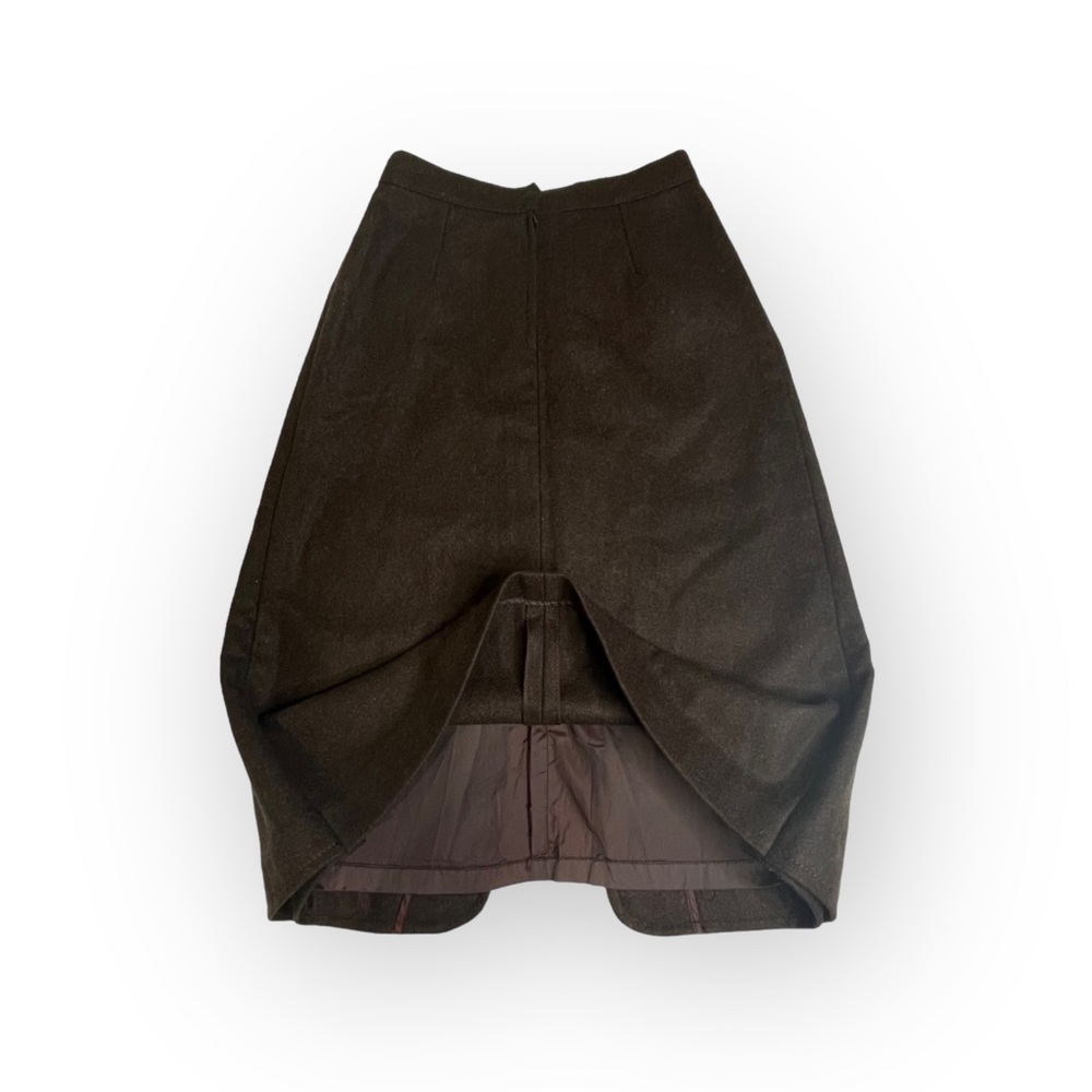Vintage: Celine Sport ༄ Embroidered Wool Pencil Split Skirt༄ Gold Logo Hardware༄ - Picture 5 of 16